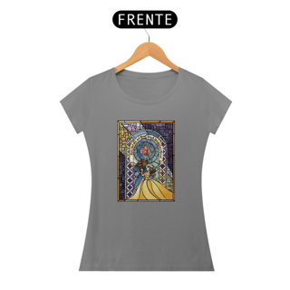 Nome do produto Camiseta Baby Long Feminina Movie Star - Beauty and the Beast