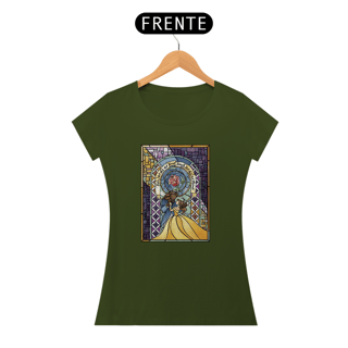 Nome do produto Camiseta Baby Long Feminina Movie Star - Beauty and the Beast
