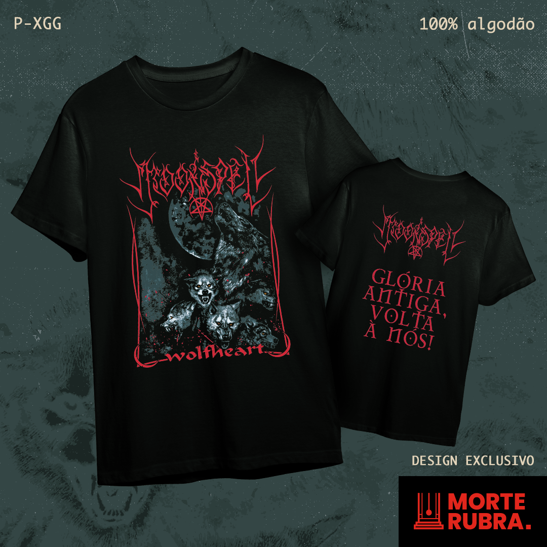 T Shirt Quality Moonspell Wolfheart Em Morte Rubra T Shirt Quality Moonspell Wolfheart Em Morte Rubra