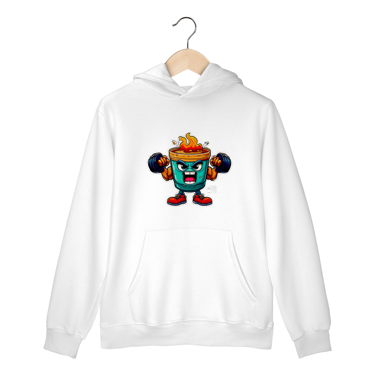 Nome do produto: Moletom Canguru - Cafézin Sticker