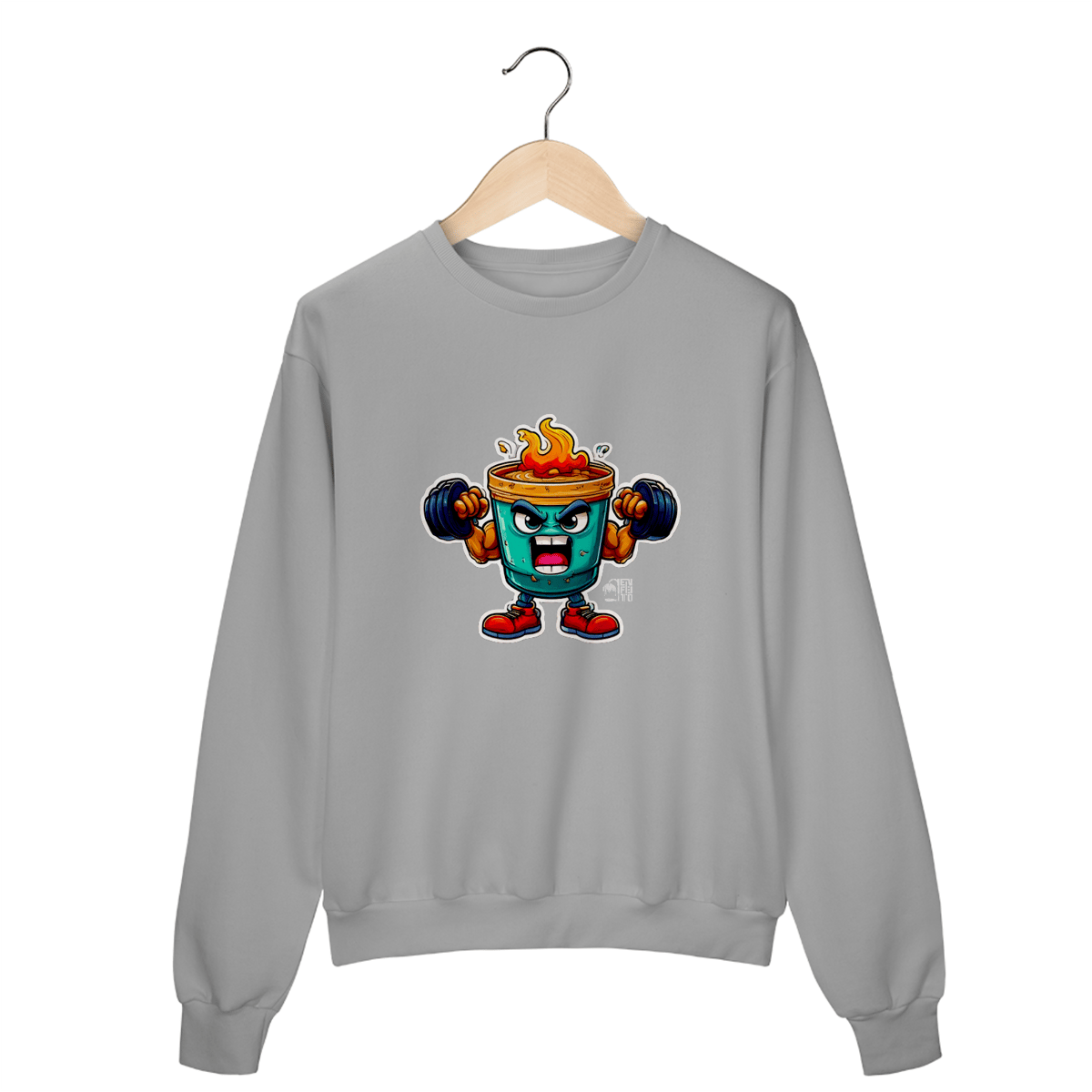 Nome do produto: Moletom Fechado/Blusão - Cafézin Sticker