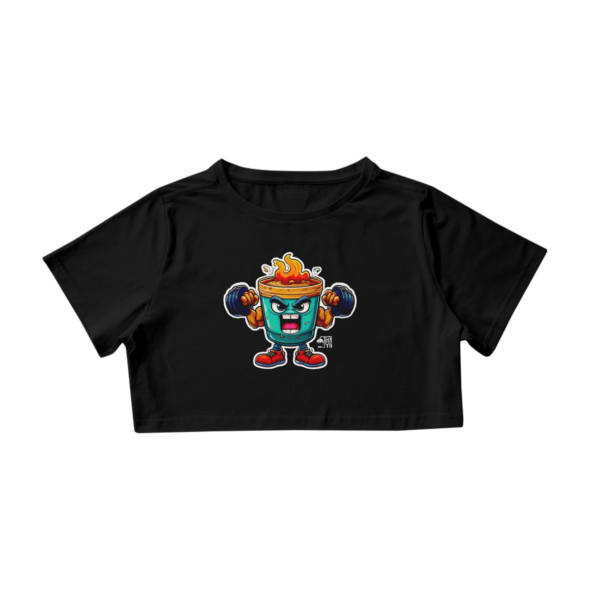 Nome do produto: Cropped - Cafézin Sticker