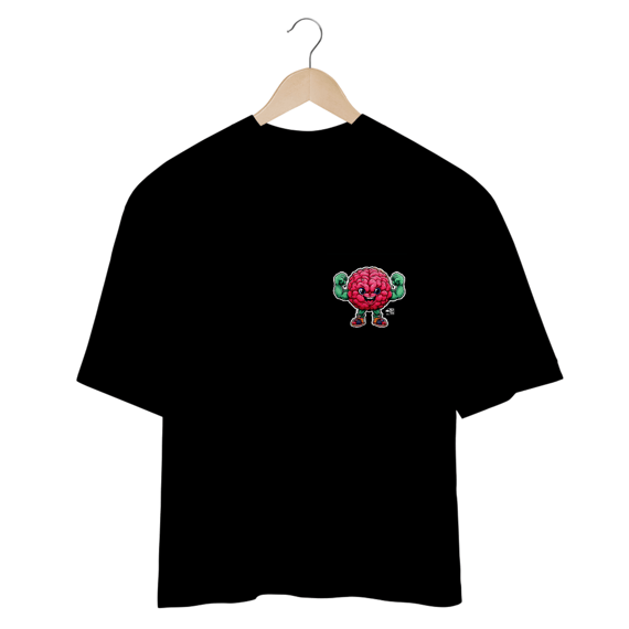Camiseta Oversized - Cérebro Sticker