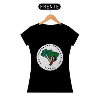 Nome do produto T-shirt  FEM Vai trabalhar Companheiro MST