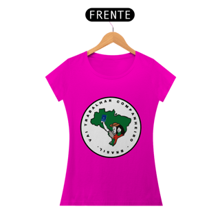 Nome do produto T-shirt  FEM Vai trabalhar Companheiro MST