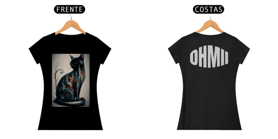 Camisa Gatinho Feminina