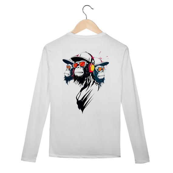 Manga Longa Sport Trinity - Logo Escura