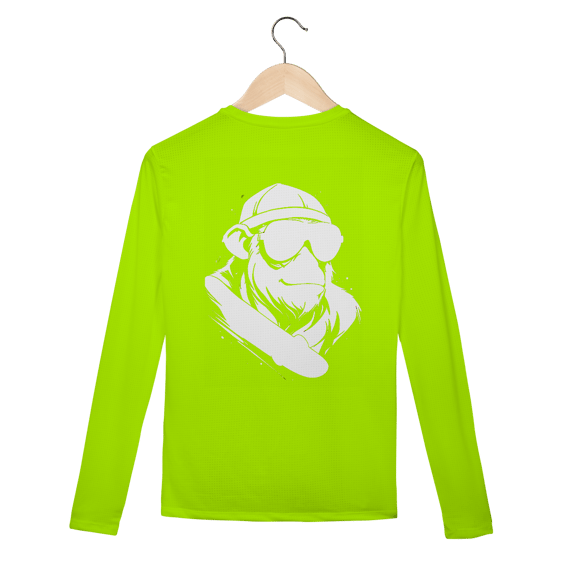 Manga Longa Sport White Skate - Logo Clara