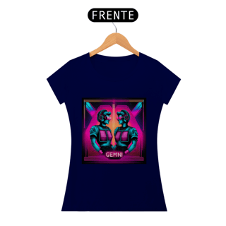 Nome do produto Camiseta Feminina Signo de Gêmeos