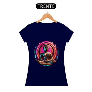 Nome do produto Camiseta Feminina Buda Neon