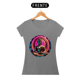 Nome do produto Camiseta Feminina Buda Neon