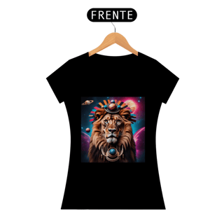 Camiseta Feminina Leão Estelar