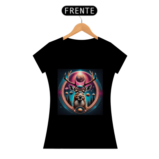 Camiseta Feminina Veado Estelar