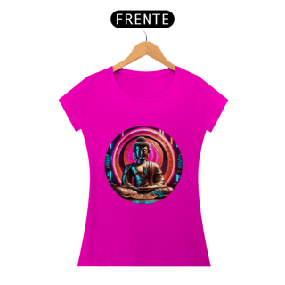 Nome do produto Camiseta Feminina Buda Neon