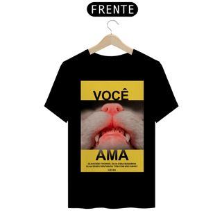 Nome do produto Camiseta Você Ama - Preto