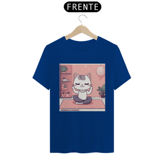 Nome do produto Camiseta Unissex Yoga Cat - the White