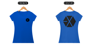 Nome do produto Baby Look EXO Logo frente e costas