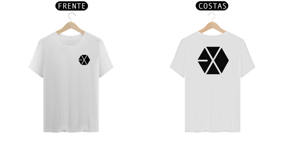 Camiseta Unissex EXO logo - frente e costas