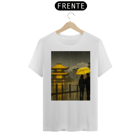 Camiseta Unissex Guarda-Chuvas Amarelo