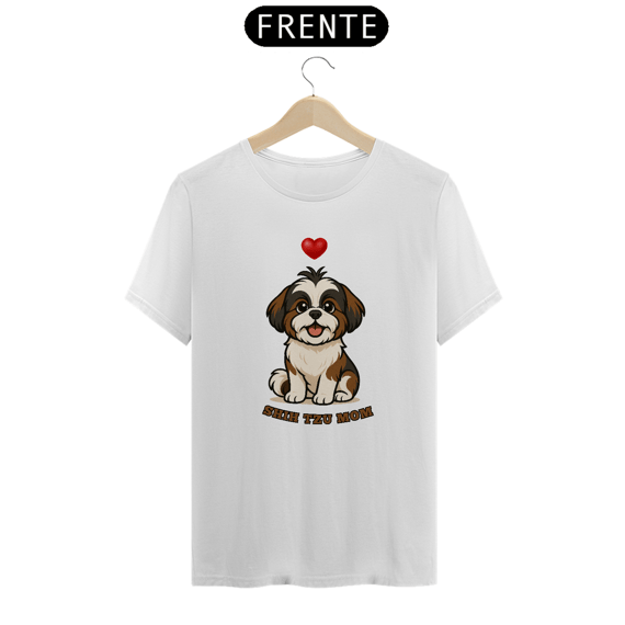 Camiseta Unissex Shih Tzu Mom