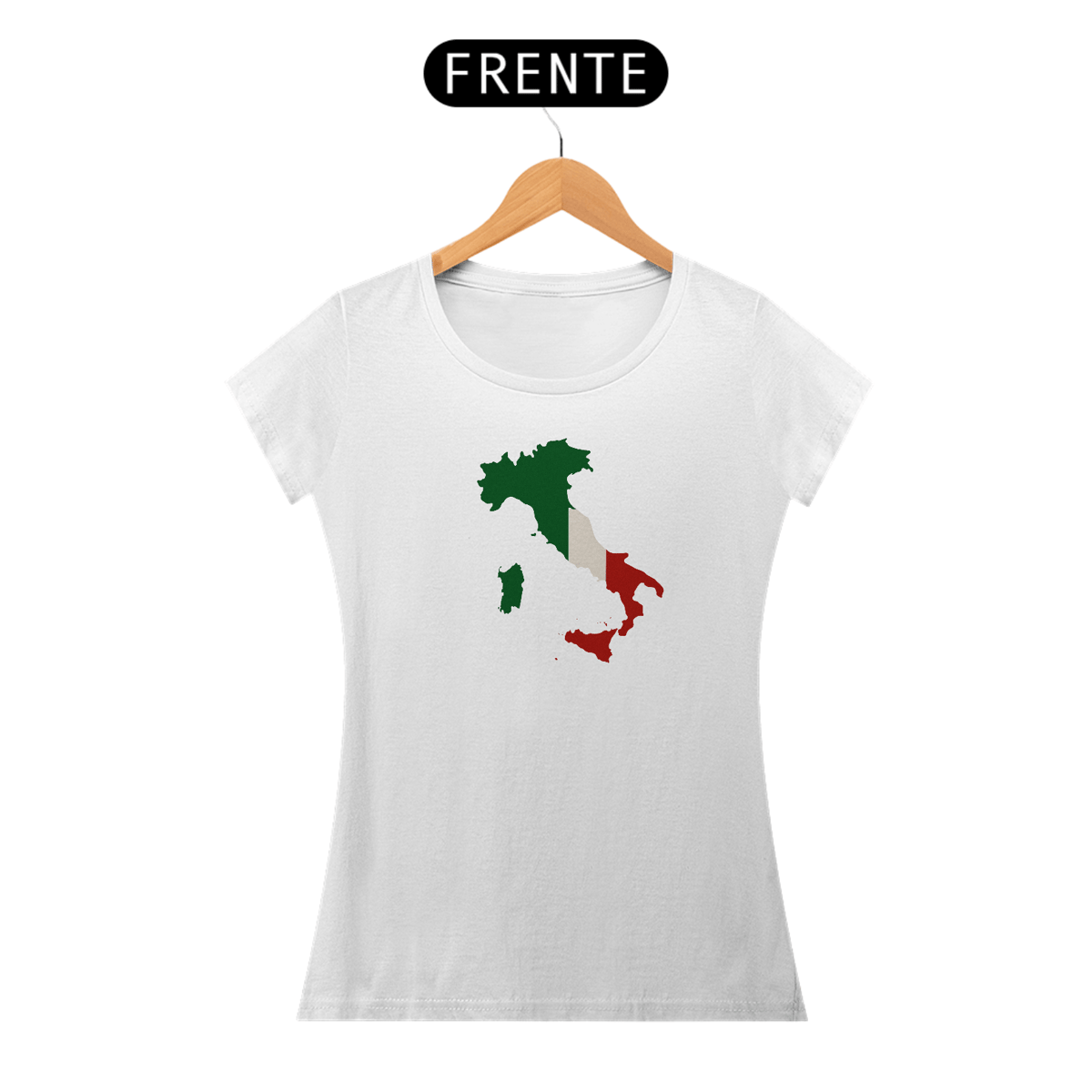 Nome do produto: Baby Look Mapa da Itália