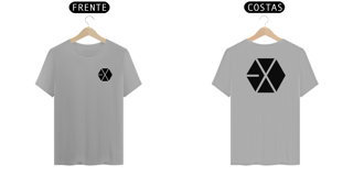 Nome do produto Camiseta Unissex EXO logo - frente e costas