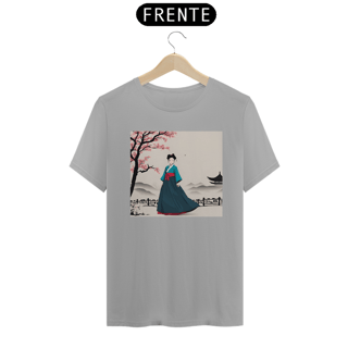 Nome do produto Camiseta Unissex Cerejeira e Hanbok