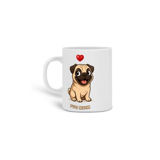 Nome do produto Caneca Pug Mom
