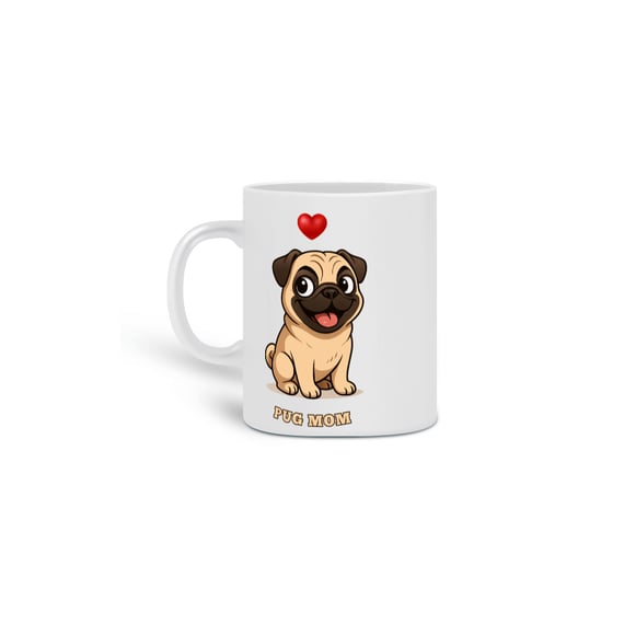 Caneca Pug Mom