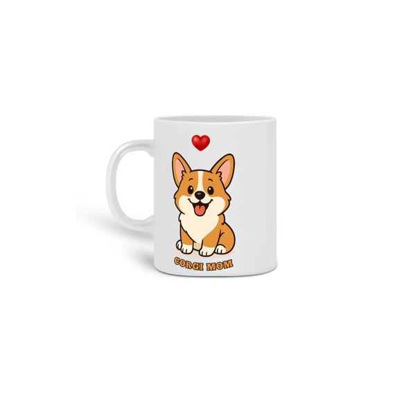 Caneca Corgi Mom