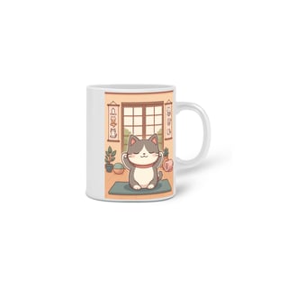 Nome do produto Caneca Yoga Cat - the Gray