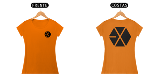 Nome do produto Baby Look EXO Logo frente e costas
