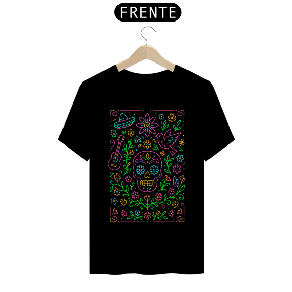 Camiseta Unissex México Neon