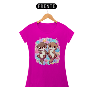 Nome do produto Baby Look Lontrinhas