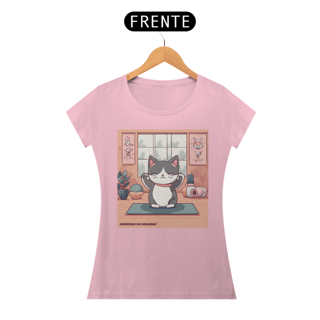 Nome do produto Baby Look Yoga Cat - the Grey