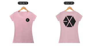 Nome do produto Baby Look EXO Logo frente e costas