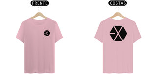 Nome do produto Camiseta Unissex EXO logo - frente e costas