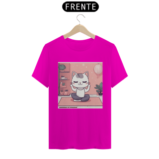 Nome do produto Camiseta Unissex Yoga Cat - the White