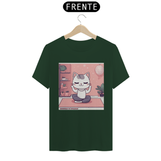 Nome do produto Camiseta Unissex Yoga Cat - the White