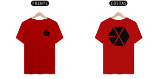 Nome do produto Camiseta Unissex EXO Logo frente e costas