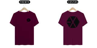Nome do produto Camiseta Unissex EXO Logo frente e costas