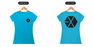 Nome do produto Baby Look EXO Logo frente e costas