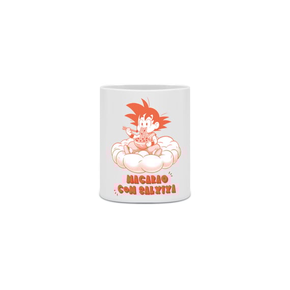 CANECA: GOKU MACARRÃO COM SALSICHA