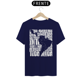 Nome do produto CAMISETA AMÉRICA LATINA (estampa branca)