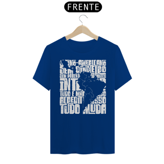 Nome do produto CAMISETA AMÉRICA LATINA (estampa branca)