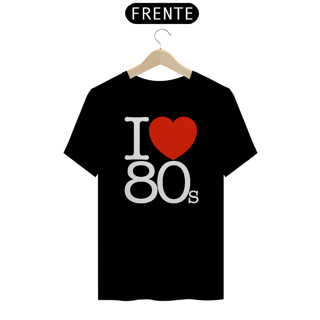 Nome do produto CAMISETA I LOVE 80S (dark t-shirt)