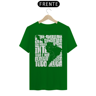 Nome do produto CAMISETA AMÉRICA LATINA (estampa branca)