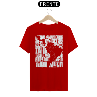 Nome do produto CAMISETA AMÉRICA LATINA (estampa branca)