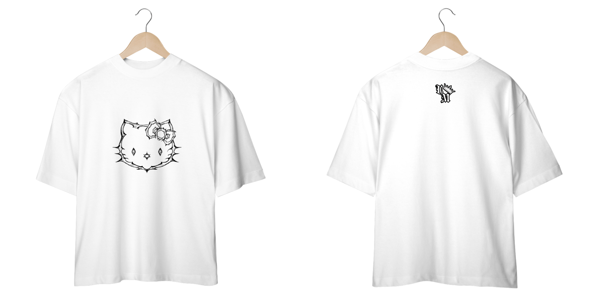 Nome do produto: Camiseta Oversized: Hello Kitty