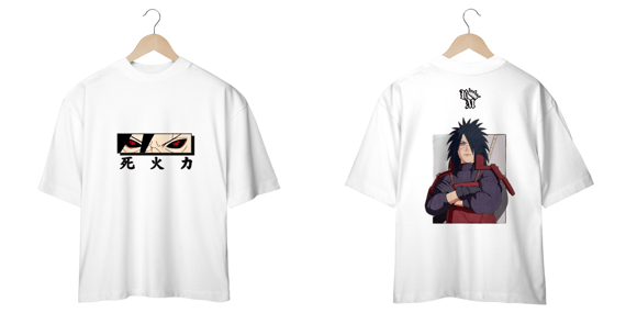 Camiseta Oversized: Madara Uchiha